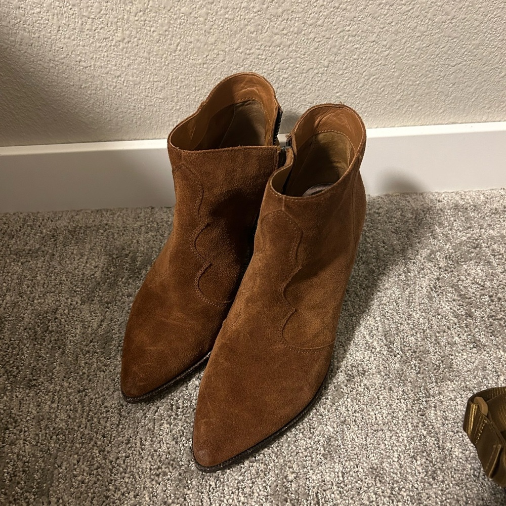 Dolce Vita Brown Suede Ankle Boots